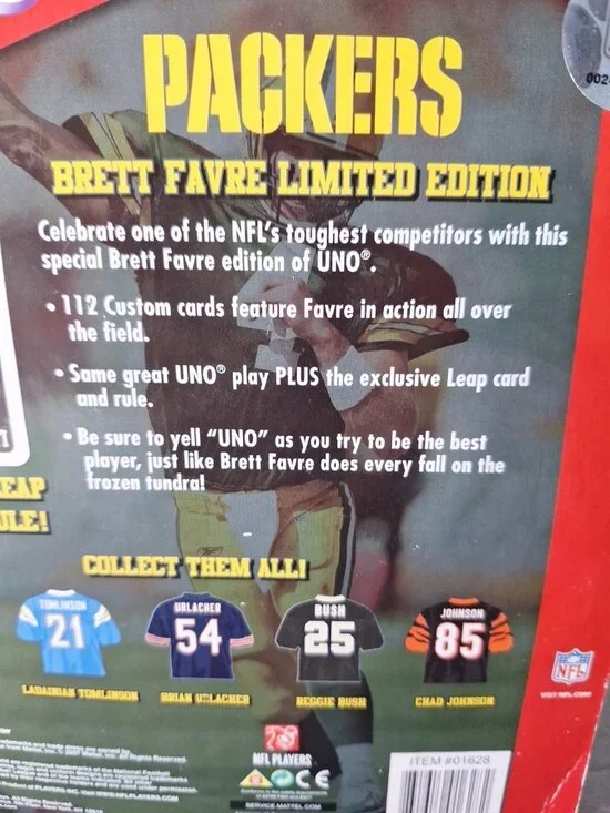 Brett Favre UNO Cards Set NEW Packers Green Bay Greatest Stars Edition - Picture 6 of 10